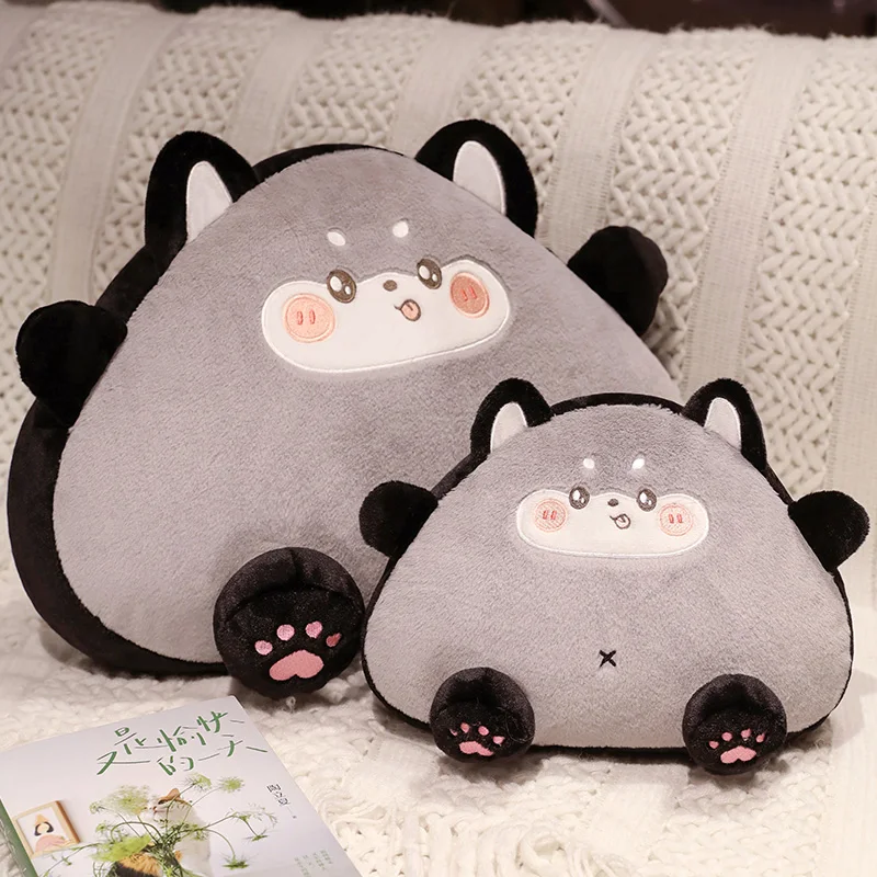 (gris 40cm) Cojín De Sofá Con Diseño De Gato De Bola De Arroz De Dibujos Animados Para Adultos