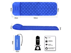 Colchón De Aire Inflable Ultraligero Con Almohada Para Acampar, Mochilear, Hacer Senderismo Y Picnics - Tomshoo
