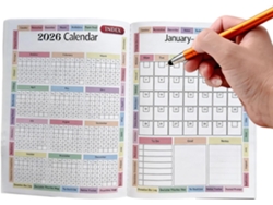 Planificador De Organización, Organizador 2026, Calendario De Objetivos Para La Universidad, La Escuela