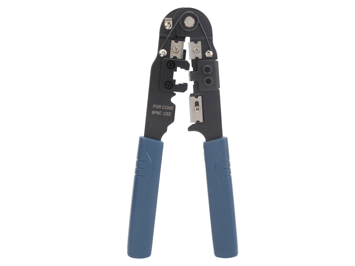 Herramienta De Crimpado De Terminales Con Mango Ergonómico, Acero Al Carbono, Para Cables De Telecomunicaciones Ht-210n