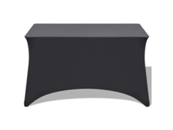 Maison Exclusive - Mantel Extensible 2 Piezas 120x60,5x74 cm Antracita