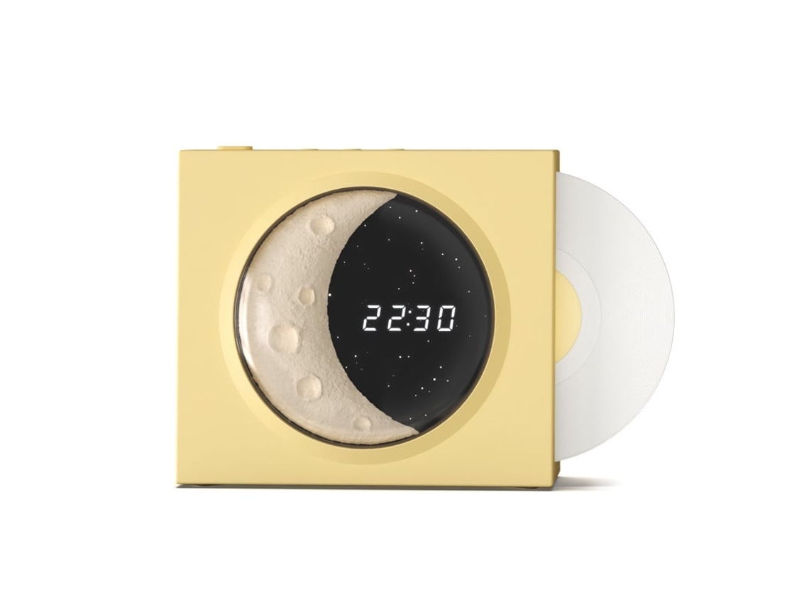 Altavoz Bluetooth Chaberlu Moon Style negro y amarillo de 5.3"
