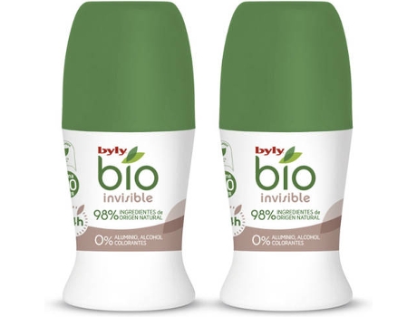 Desodorante BYLY BIO NATURAL 0% INVISIBLE Roll-On (50 ml)
