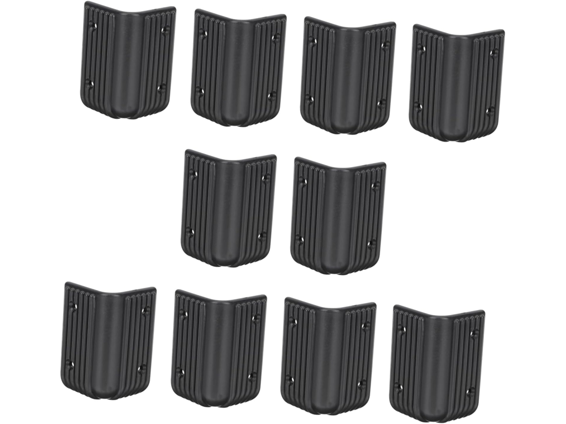 Protectores De Esquinas Para Altavoces, 10 Unidades, Plástico Negro, Protectores Anticolisión