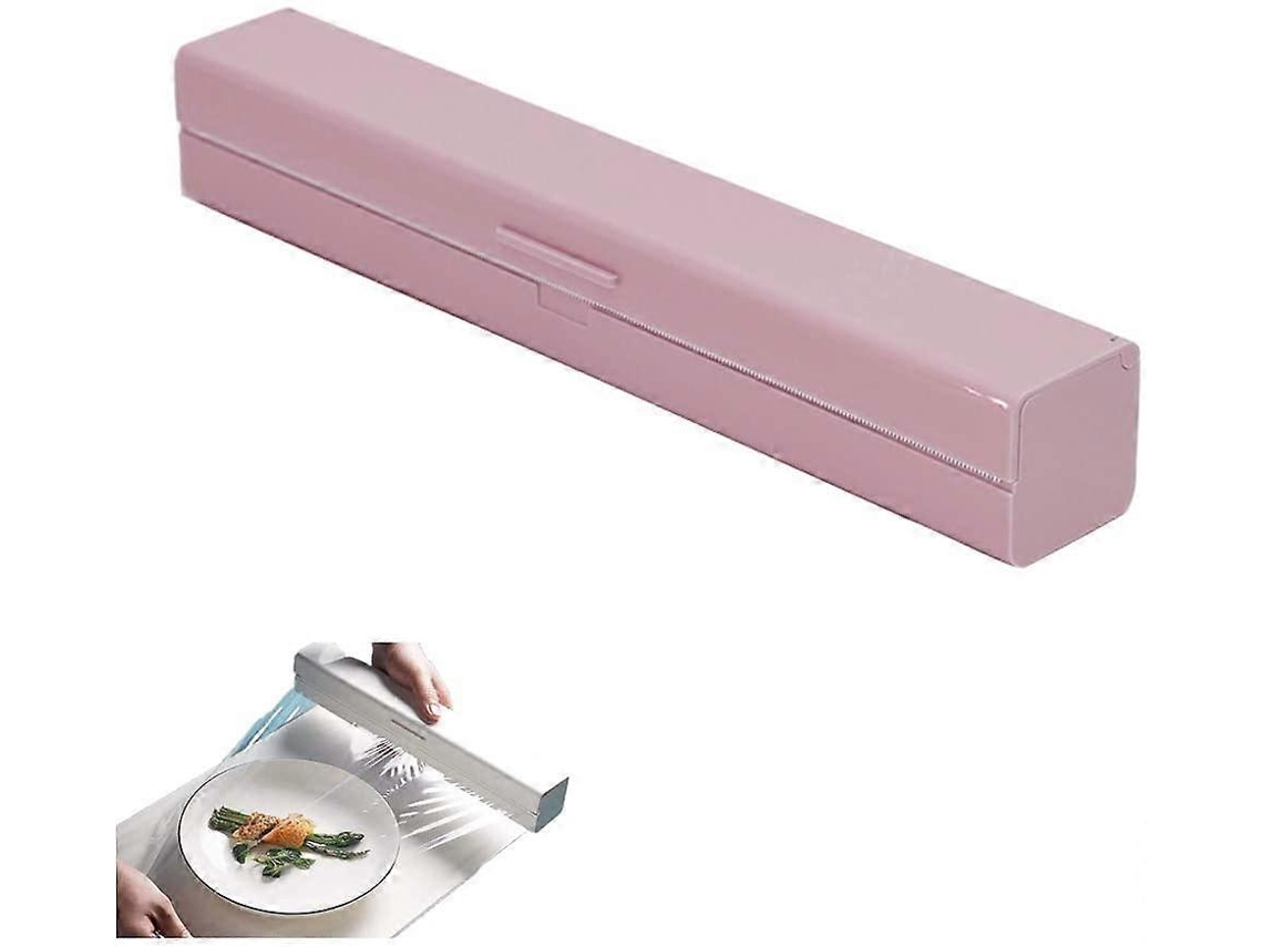 Dispensador y cortador de film alimentario para film plástico y aluminio con corte rápido