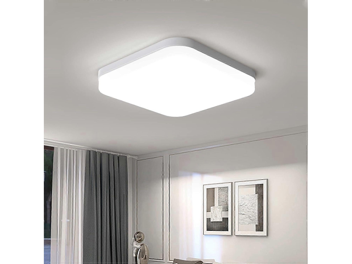 Rebe-lámpara De Techo Led Cuadrada 36w 3240lm 4500k, Diseño Ultra Delgado, Ahorro Energético, Ideal Para Salón, Dormitorio, Cocina, Baño