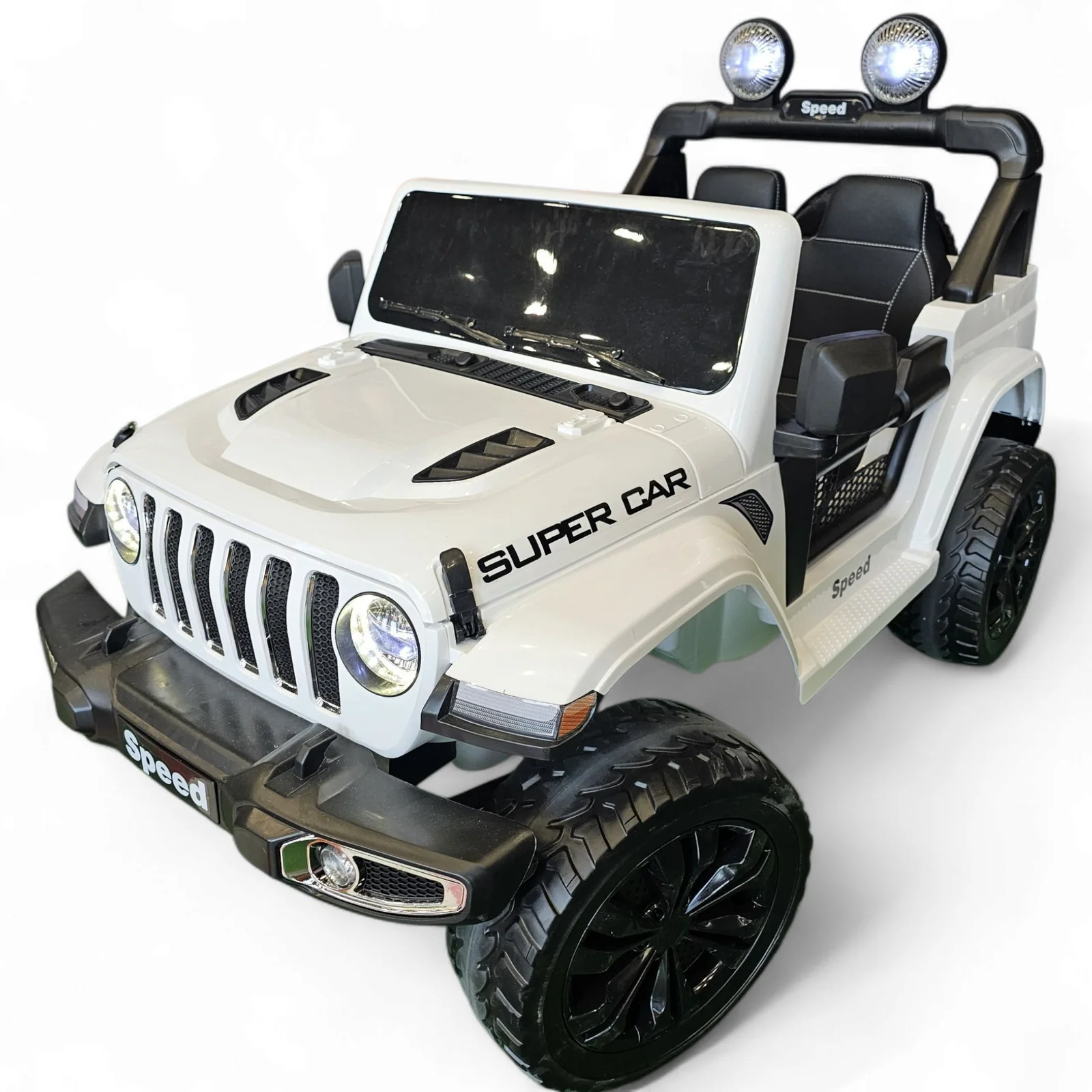 Coche Eléctrico Para Niños Speed Wrangler 12v 4x4 Con 4 Motores, Ruedas Eva Y Mando Parental Funtastic Land