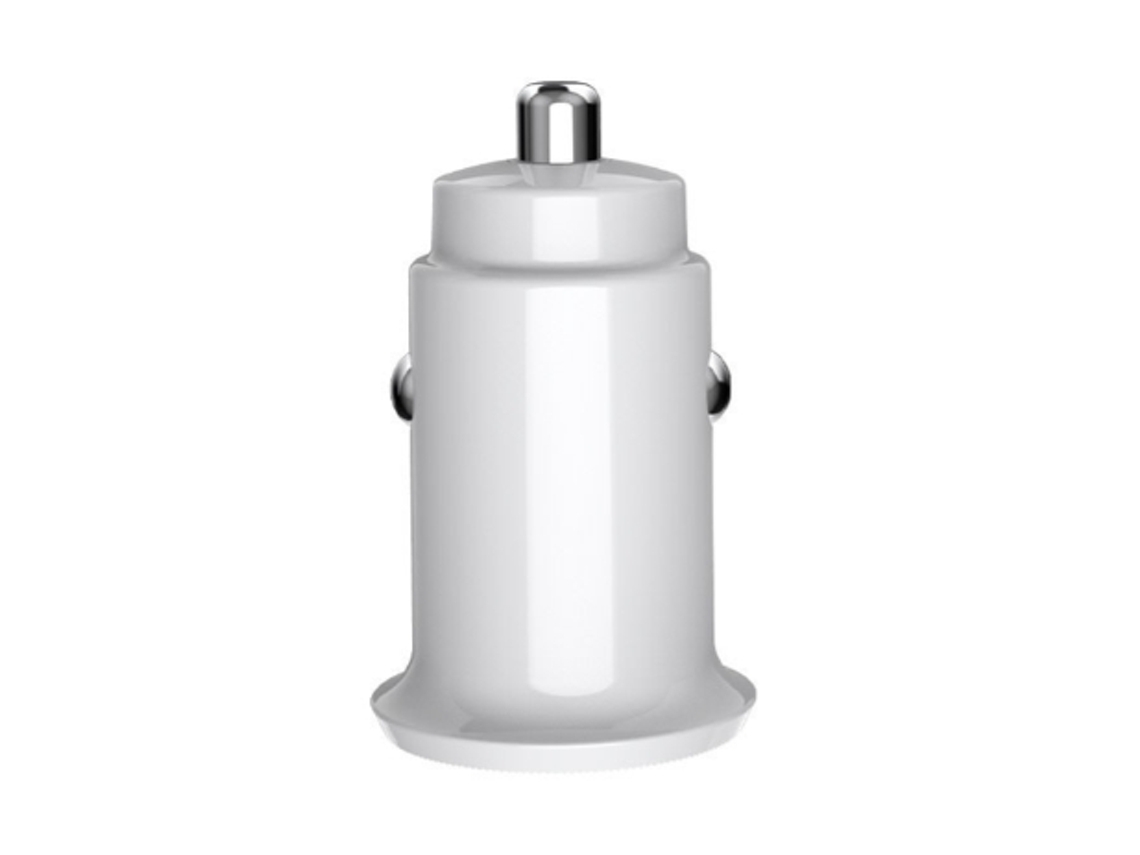 Cargador De Coche Mini Cargador Usb De 2 Puertos Para Mechero De Coche Con 5v/4.8a/24w Compatible Con Teléfonos Y Tablets Blanco Yemaesre