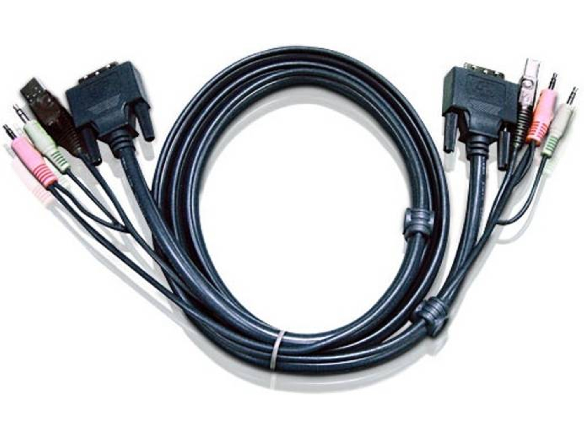 Cables KVM ATEN (KVM - KVM - 5 m m - Negro)