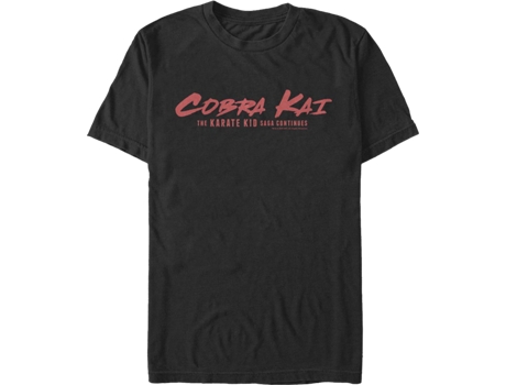 Camiseta Unisexo DEEPSTONE Saga Continues Cobra Kai Negro (XXXL)