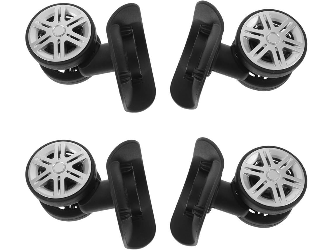4 Pares De Ruedas Universales Silenciosas De Goma Para Maletas Con Ruedas Giratorias