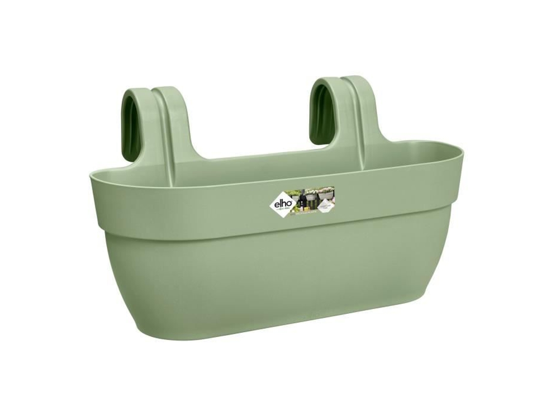 ELHO Vibia Campana Easy Hanger L Jarrón Plástico Regenerado Verde Pistacho con Reserva de Agua