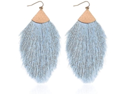 2026-aretes De Declaración Con Flecos En Forma De Pluma Ligera Para Mujer Y Niña 1 Par