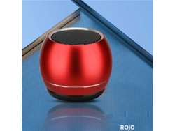 (rojo) Mini Altavoz Estéreo Inalámbrico Portátil Conectado U3 Tws