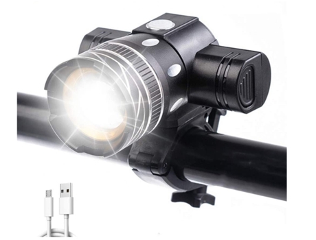 Luz para bicicleta Super brillante 2000 lúmenes Xml-T6 Luz para bicicleta Usb recargable Luz delantera para bicicleta Ajuste de enfoque a prueba de...