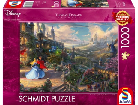 Puzzle SCHMIDT SPIELE Thomas Kinkade Studios: Disney Dreams Collections - Sleeping Beauty Dancing in the Enchanted Light rompecabezas 1000 pieza(s) Di