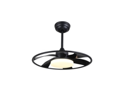 Ventilador Dc Celsius 26w Negro 6 Aspas 55d 2950lm 3000-4000-6500k 6velocidades Remoto, Memoria Y Temporizador FABRILAMP