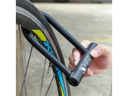Candado Antirrobo West Biking U-lock Para Bicicletas, Mtb, Bicicletas De Carretera, Motocicletas Y Patinetes Con 2 Llaves, Acero Al Carbono De 10 Mm