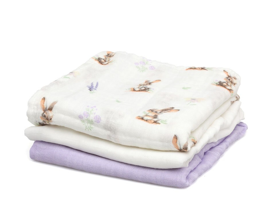 Kiokids Muselinas Bambu 70x70cm 3 Ud