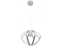 Lámpara de Techo FABRILAMP Palmira (Plateado - LED - 52.80 W - Metal - 45-145x45x45 cm)