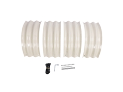 Kit de bancal elevado modular de metal, 60 x 60 x 20 cm, color blanco marfil