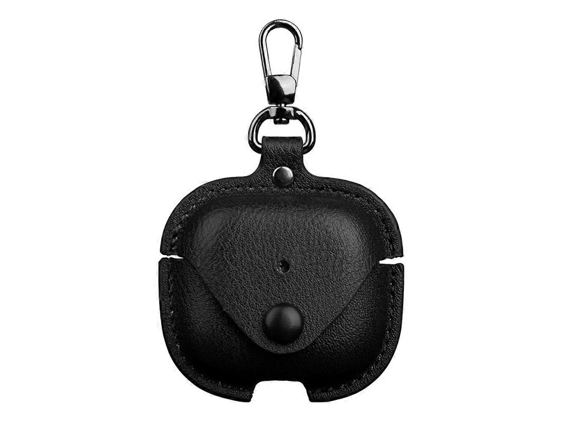 Estuche de cuero para auriculares con gancho. GIECY