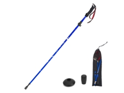 Bastón De Trekking Plegable Y Ligero En Cinco Partes Para Senderismo, Acampada Y Excursionismo.