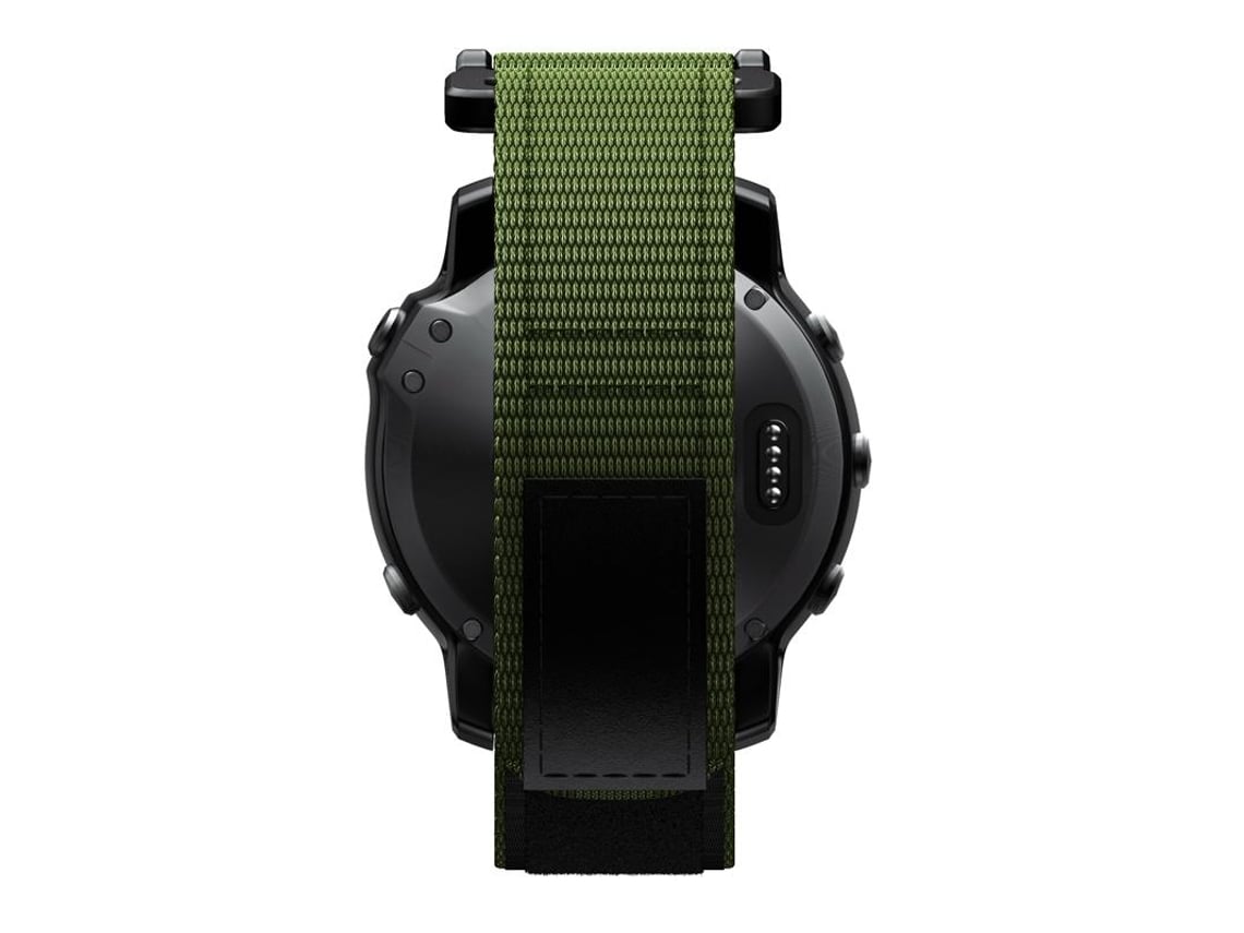 Para Garmin Fenix 7 correa de reloj de elasticidad trenzada de nailon  ajustable (azul)