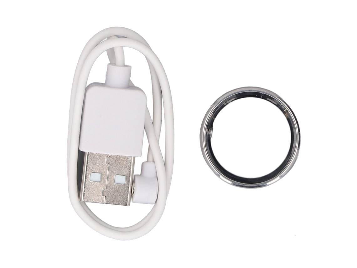 Anillo Inteligente De Fitness De Aleación De Titanio Con Gestos Para Fotos Y Videos, Desplazamiento, Resistente Al Agua, Anillo Deportivo, Color Plata, Tamaño 7