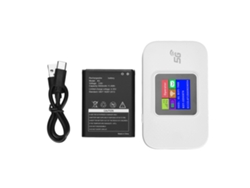 Router Wifi Portátil 4g Lte De 300 Mbps Con Pantalla Lcd, Alimentación Usb, Permite Compartir La Conexión Con Hasta 10 Dispositivos (para Europa).