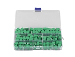 2026velora-bloque Terminal De Tornillo De Latón 5mm Pitch 2p 3p Para Pcb Montaje Proyectos Eléctricos Kf128 80pcs