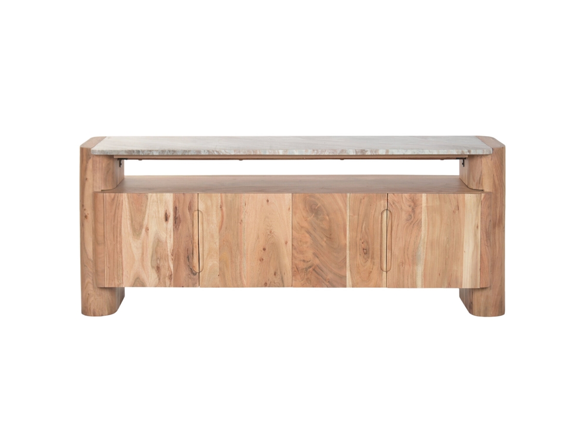 Mueble Tv Acacia Marmol 150x40x60cm