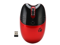 Ratón Inalámbrico Bt5.1/2.4ghz Con Clic Silencioso Y Dpi Ajustable Para Oficina (color Rojo).
