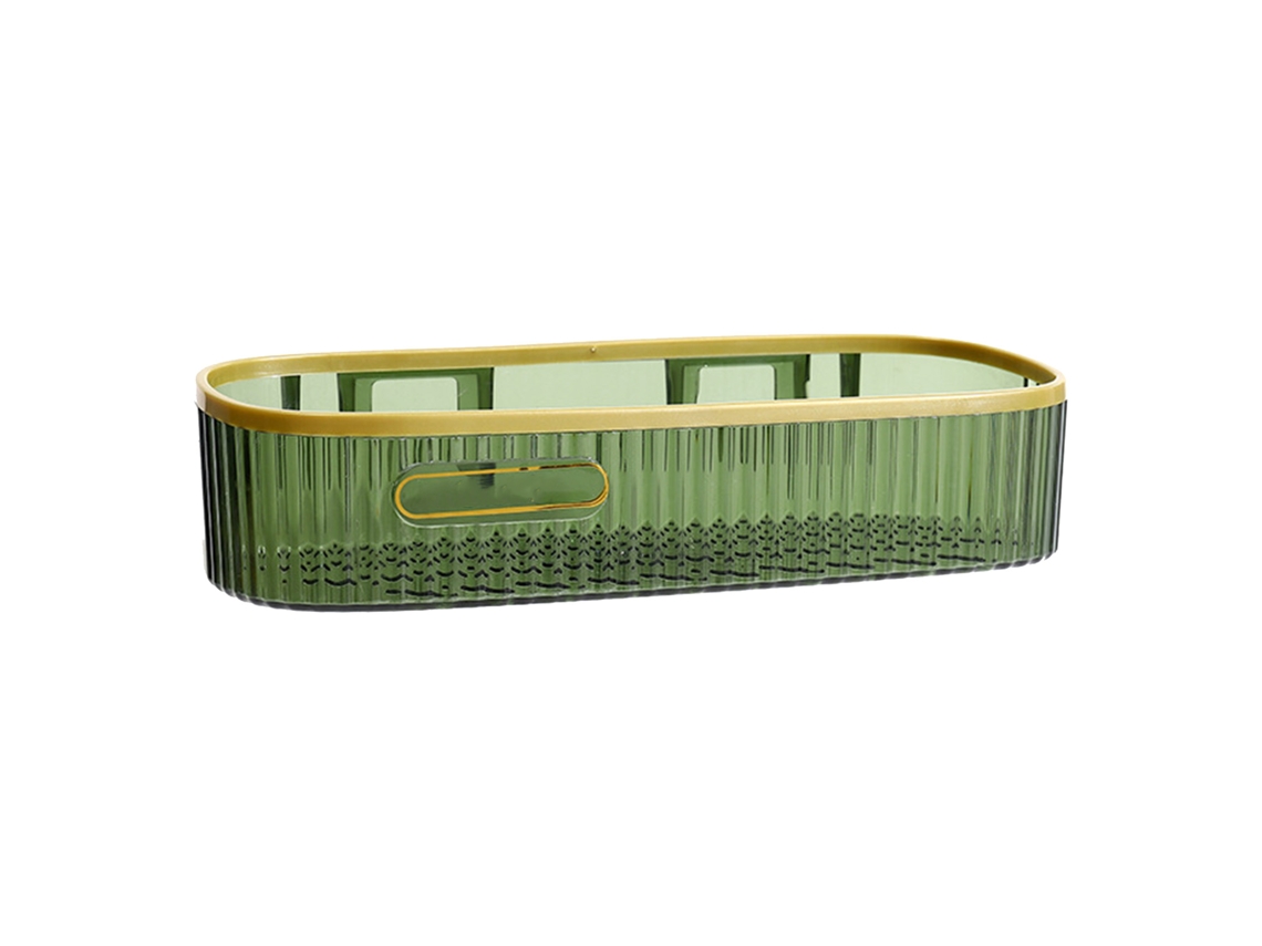 Estante De Almacenamiento Sin Taladrar Para Baño, Estante Acolchado Para Ducha, Verde Oscuro