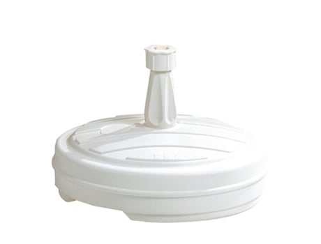 Base para Parasol KASA 13 L (Blanco - Acero y Poliéster - 56,5x56,5x31,5 cm)