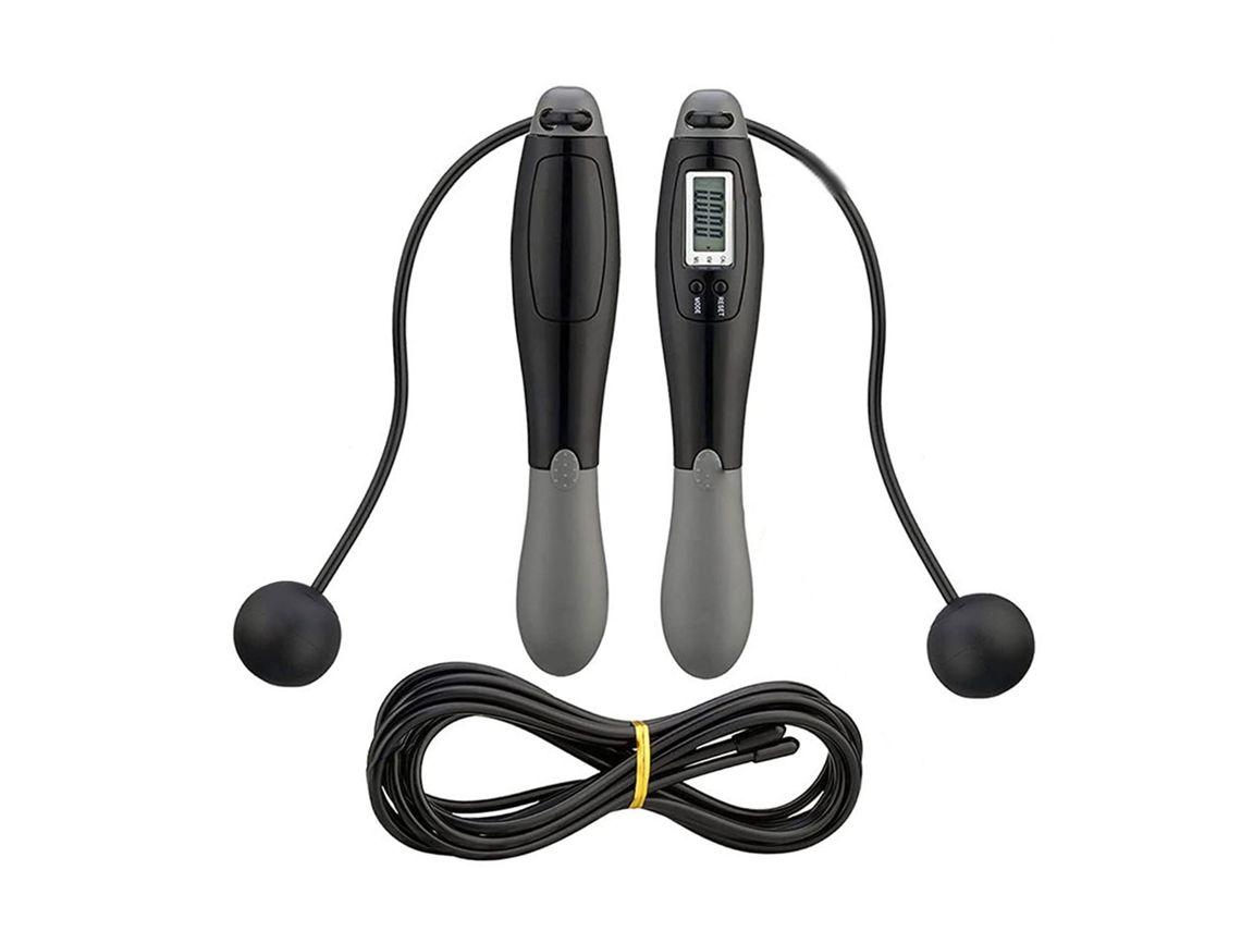 Junli-cuerda De Salto Digital Con Contador Para Fitness