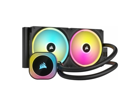 Kit de refrigeración para CPU líquida CORSAIR Icue Link H115I Rgb con ventiladores Qx140 Rgb