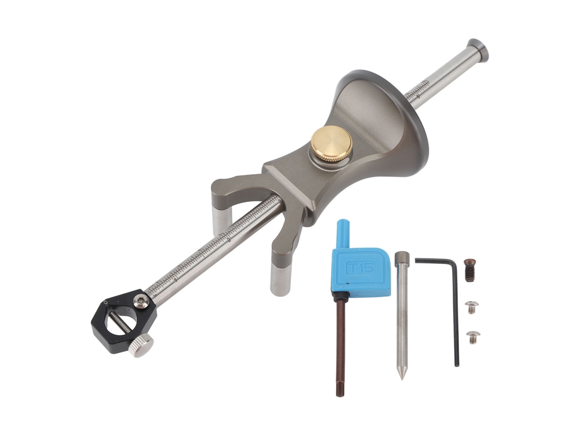 Herramienta de marcado de arco lineal para carpintería, hoja de acero de tungsteno, aluminio | Sin marca