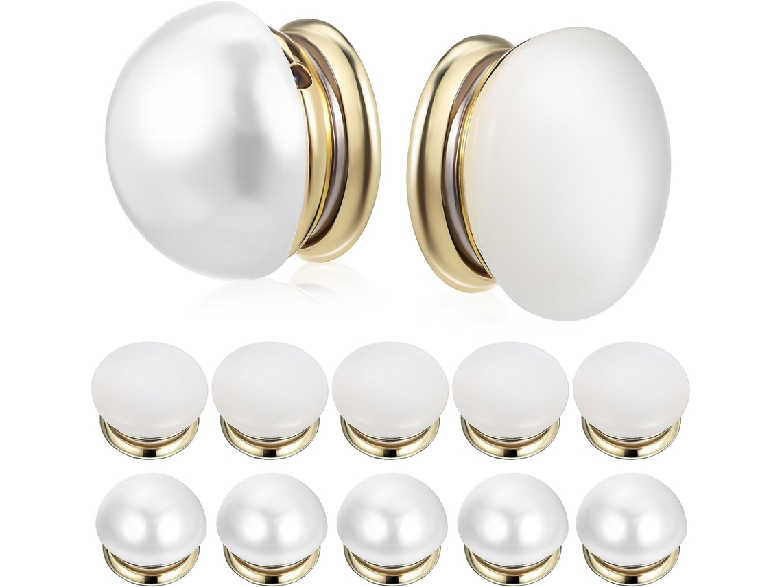 Juego De 12 Broches Magnéticos Decorativos Para Ropa, Pesas Para Velos De Novia Con Perlas.