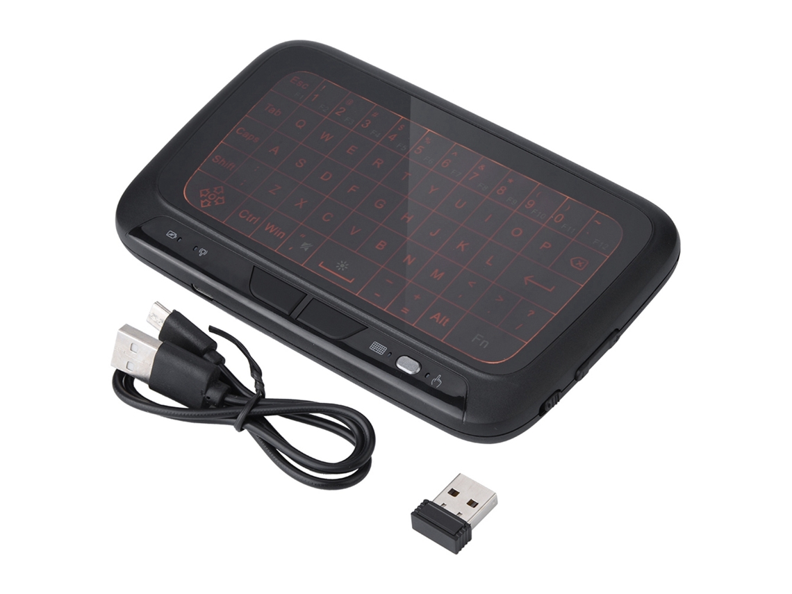 Mini teclado inalámbrico con control remoto e iluminación de teclas