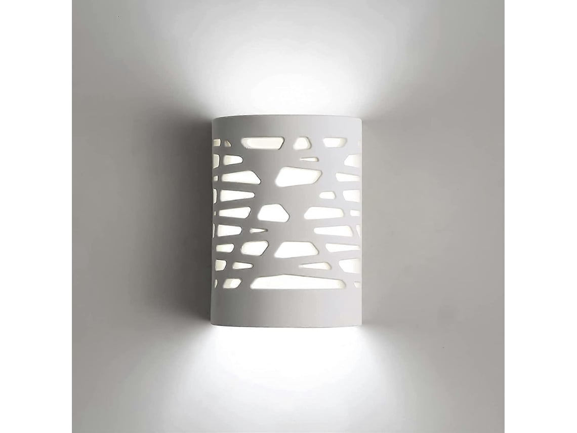 Omni-lámpara De Pared Led 7w Luz Blanca Moderna Plaster Interior Para Pasillos Salones Dormitorios