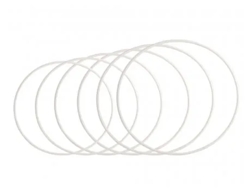 Aro de Gimnasia Rítmica AMAYA Blanco (80 cm)