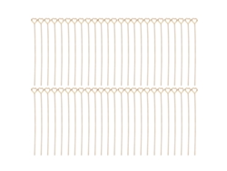 50 Clips Florales Reutilizables De Alambre De Acero Dorado Para Tarjetas, Fotos Y Notas De Escritorio (15 Cm)