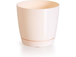 Maceta PROSPERPLAST Coubi Round P (Beis - 13.5 x 13.5 x 12.4 cm)