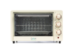 Horno Eléctrico De Sobremesa Con 22 Litros De Capacidad, Y 1000w De Potencia.