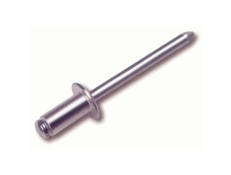Remaches aluminio 4 x18 con vastago caja 500