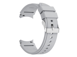 Bracelete Para Samsung Galaxy Watch 4 (44mm) - Silicone - Cinza Claro