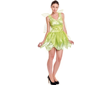 Disfraz de Mujer PARTILANDIA hada floral verde (Tam.: L)