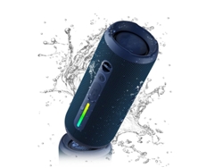 Altavoz Bluetooth portátil, altavoz inalámbrico con sonido estéreo de 24 W, graves extra activos, IPX7, resistente al agua, BT5.3, luces Yizhood