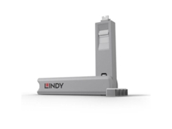 LINDY Kit de cerradura de puerto USB tipo C con llave y 4 cerraduras Blanco
